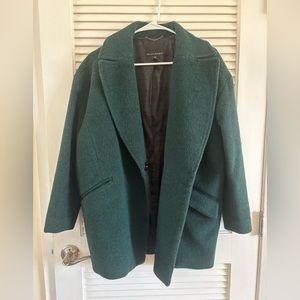 Banana Republic Dark Green Wool Coat